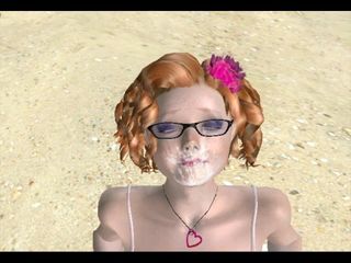 3D classico collant facciale paffuto spiaggia nerd donnona mgtow