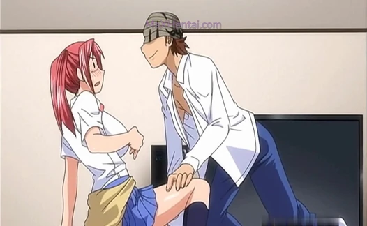 Gözlüklü yaramaz kızıl saçlı kaltak için kıllı dev yarak (hentai)