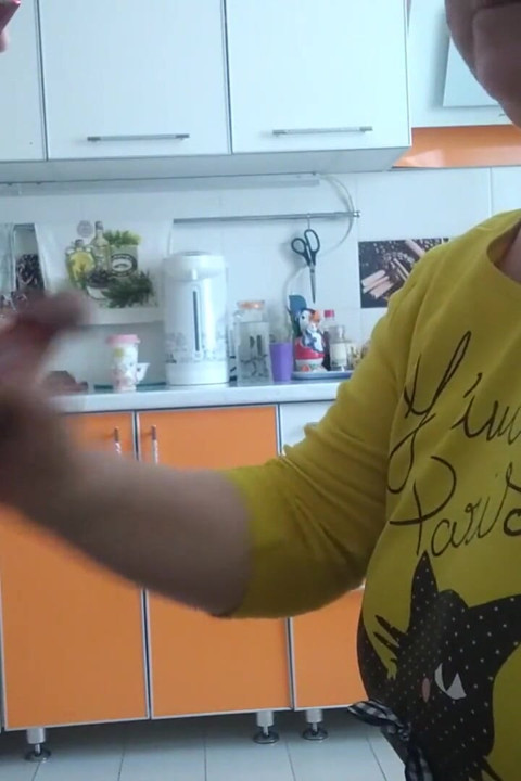 Mother-in-law again frees my balls from cum while doing blowjob
