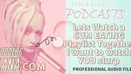 HANYA AUDIO - Kinky podcast 12. Yuk, tonton playlist yang lagi asik jilat sperma bareng-bareng aku pengen nonton kamu lagi asik ngisap kontolmu
