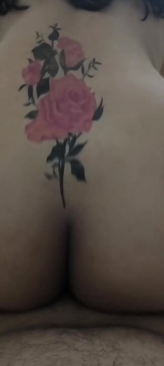 Indian Wife with Fake Tattoo Hot Mom