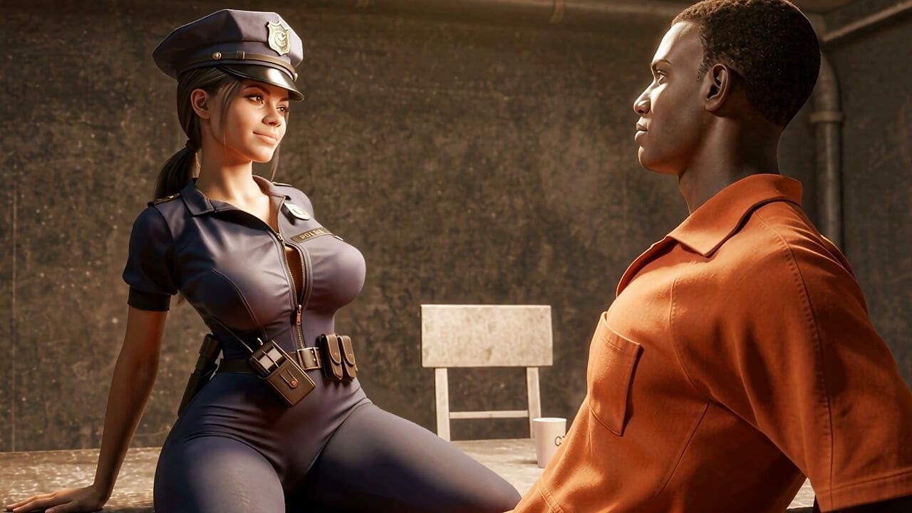 Polițista cu Sâni Mari Care Nu a Rezistat Prizonierului Pervers cu BBC PT.1 (3D Anime) Exclusiv