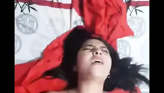 Hot girl is recorded for her stepfather.