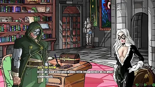 Doom slaps his big cock in-between girls perfect ass cheeks - doomination gameplay