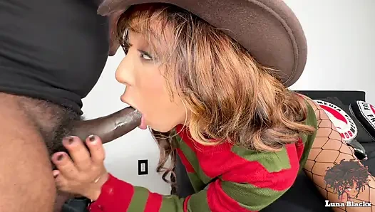 Ich Verziehe Mich Als Freddy Krueger Und Slenderman Mann Kommen, Um Mich Richtig Hart Zu Ficken