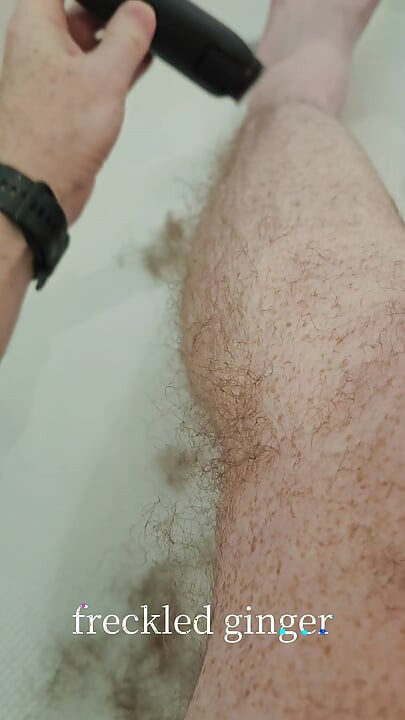 Sissy's first time shaving legs