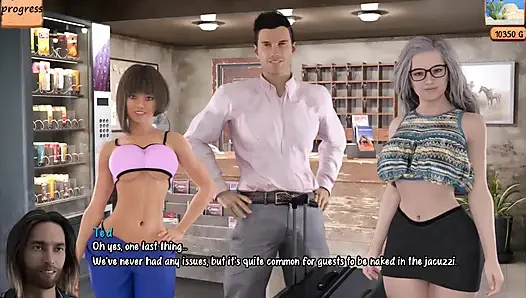 The Motel Gameplay (ntr Route) Hot Wife Fantasizes About Fucking a Stud