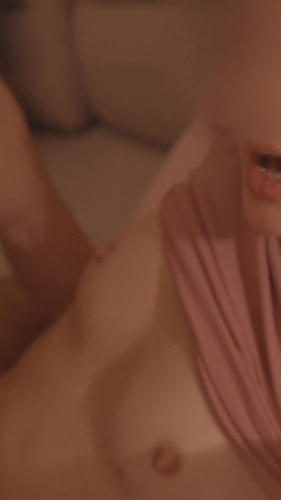 A slender beauty is having a great time on the couch | Clip 2