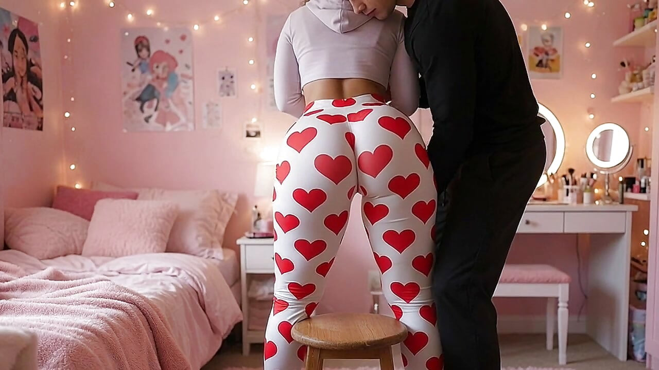 Uncle Pressing His Petite Big Ass Niece on the Chair