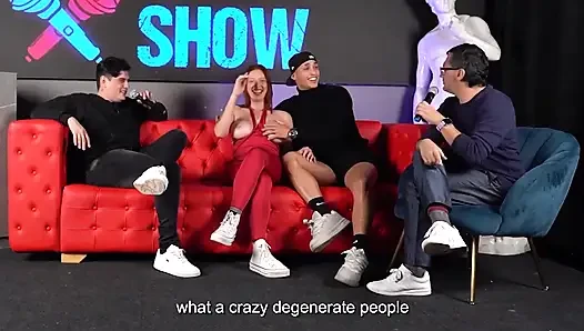 Big Ass Latina Has Hard Sex in Front of Fat Wanker - Knock Knock & Juan Bustos Show