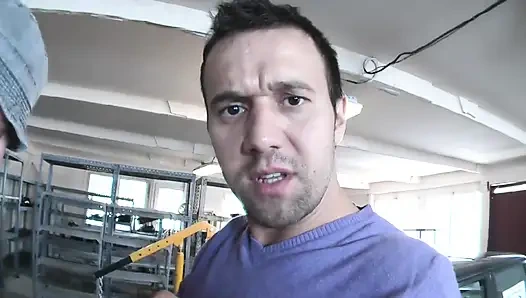 Blonde Toy Pounded and Ball Sucked by Guys