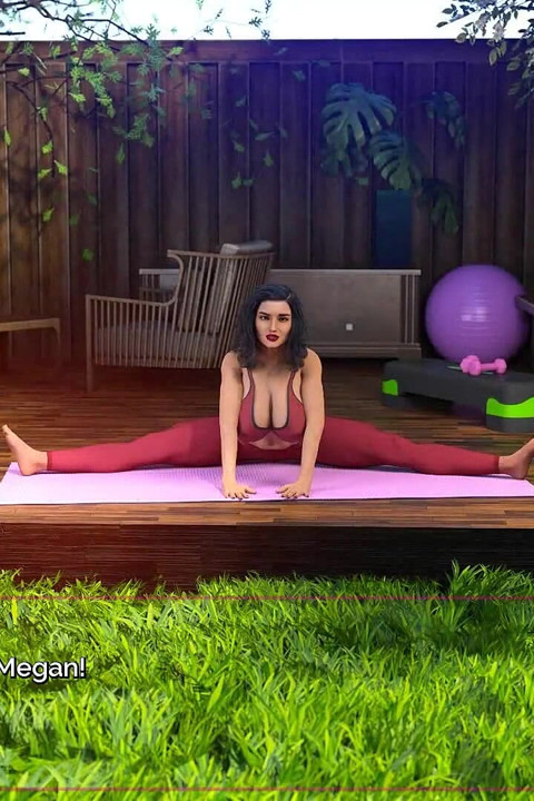 Kapa çeneni ve dans: seksi ev sahibi arka bahçede kiracısıyla yoga yapıyor bölüm 52