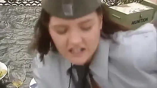 Military Fuck in a Soldier's Cunt