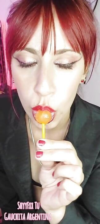 Shyyfxx Your Bossy Boss Jerks Out with a Lollipop and Forces You to Lick Her Pussy Humiliation