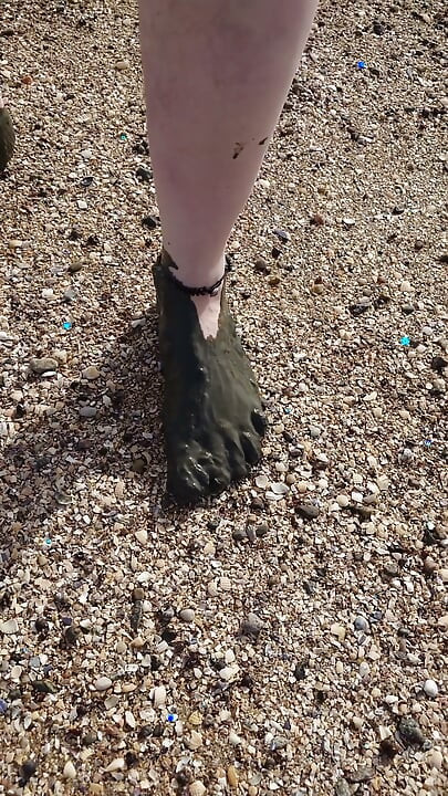Short Test in the Mudflats on the Beach of Horumersiel