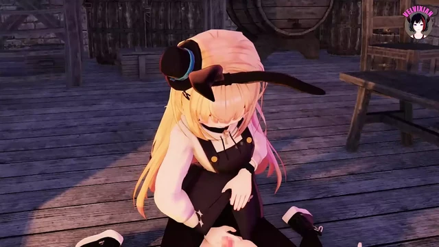 Cute Alice - Thighs Sex (3D HENTAI)