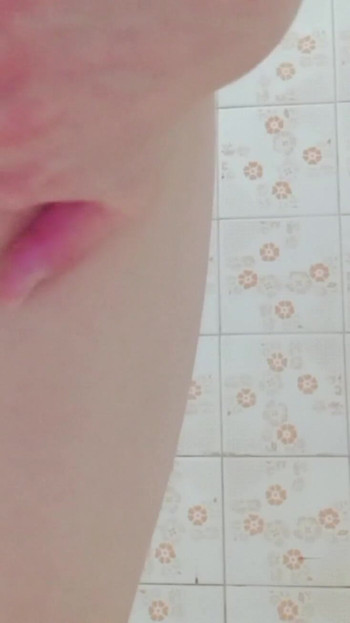 Unforgettable moment from "Playing With My Hard Cock In Bathroom - Condom Masturbation"