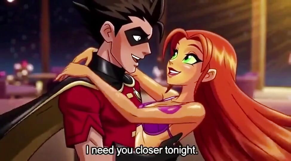 STARFIRE & ROBIN STEAMY PENTHOUSE ROMANCE - Hot 3D Anime Couple