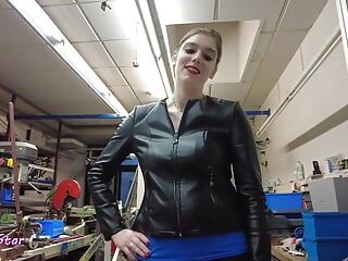 Hard Quicky in the Workshop! Fuck Me in POV!