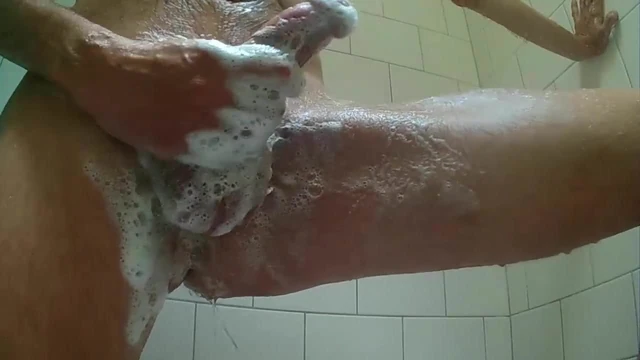 In the shower