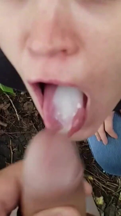 Public blowjob and cum in mouth | Clip 1