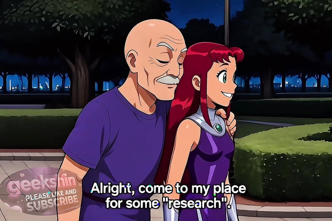 Starfire and the Old Man do something  (AI Perverted Video)