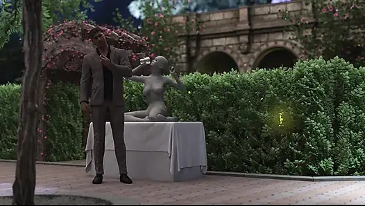 De Bauchery'nin adımları 33 dekan riley'i parkta sikiyor