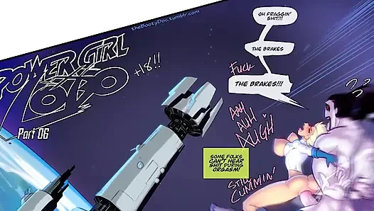 Power Girl x lobo - cewek super semok lagi asying besar