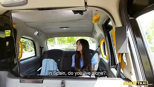 Nurse in my taxi inspects my cock - Fake Taxi