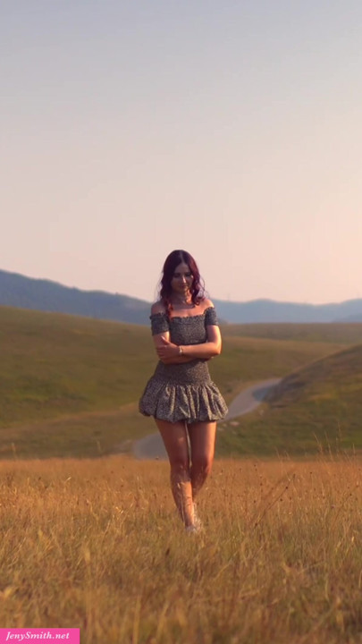 Mountains and a Woman. Full video only on JenySmith.net