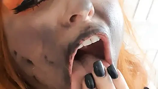 Halloween Teen Slut Squirting & Pissing Then Licking It up