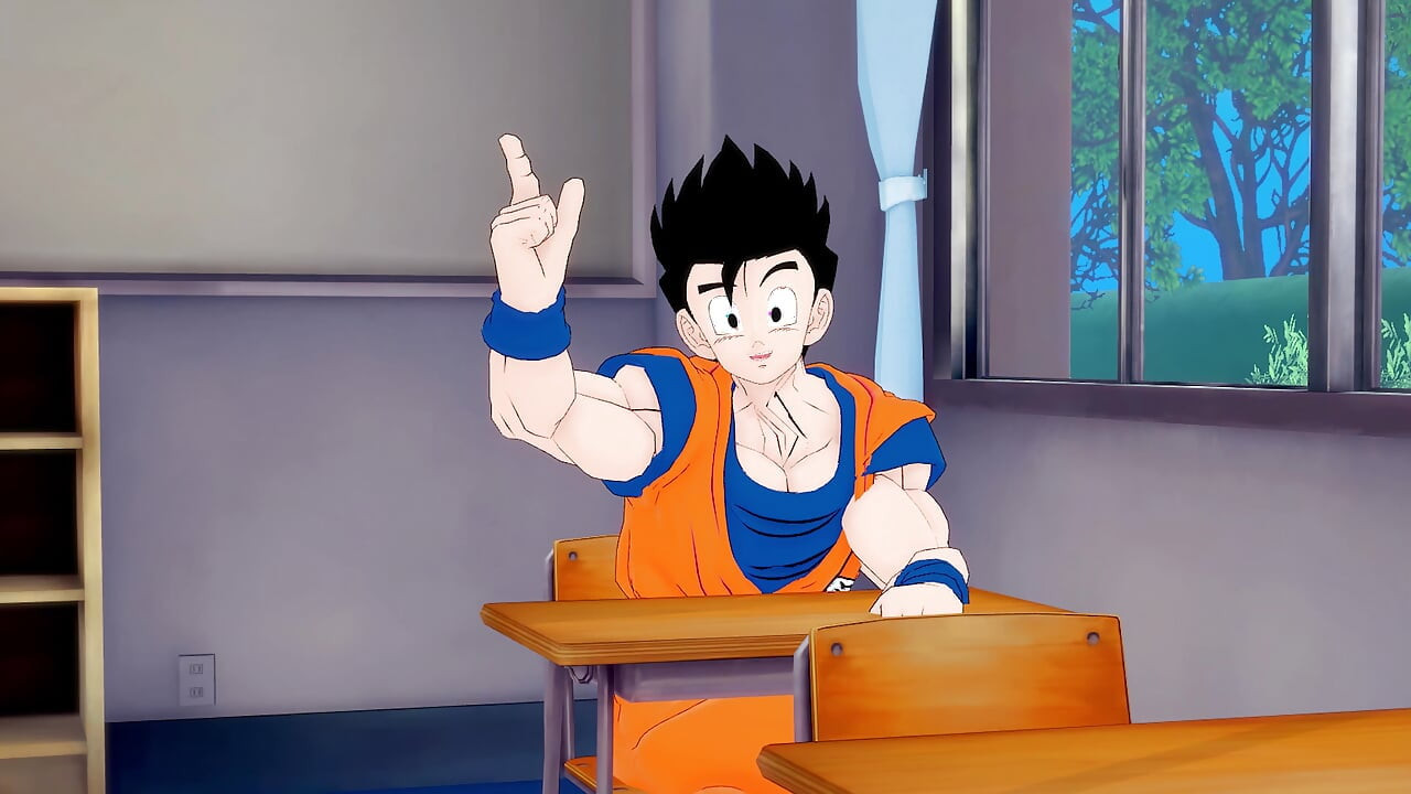 Öğretmen Android 21 sınıfta Gohan ile sikişiyor - dragonball zex serisi