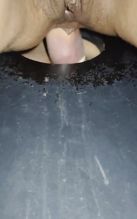 I Fucked Hard in the Gloryhole While the Cuckold Filmed