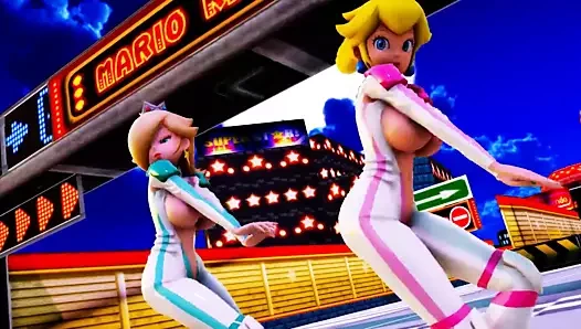 MMD R-18 Peach & Rosalina Mario 3D Hentai MV