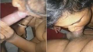 Шри-ланкийская жена делает минет и жестко трахается муженьком