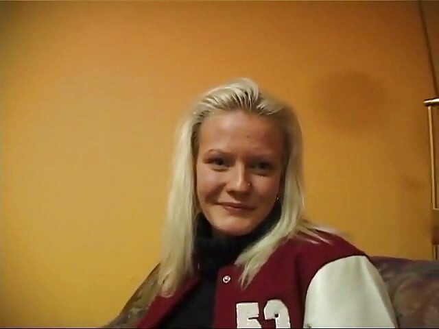 Sexy blonde girl will do anything