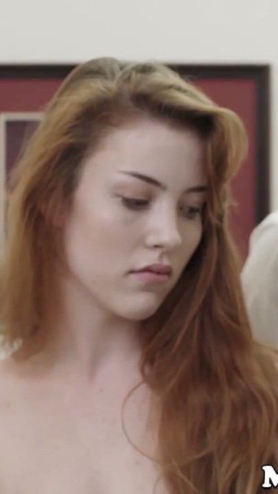 Young Mormon redhead masturbating after elder permits it | Clip 1