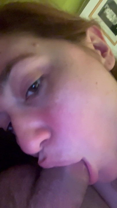 Oda films himself in POV swallowing Desess' cock and looking him in the eye | Clip 1