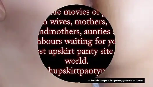 The British Panty Pervert blasts a lhuge load of spunk all over an English Grandmother asshole