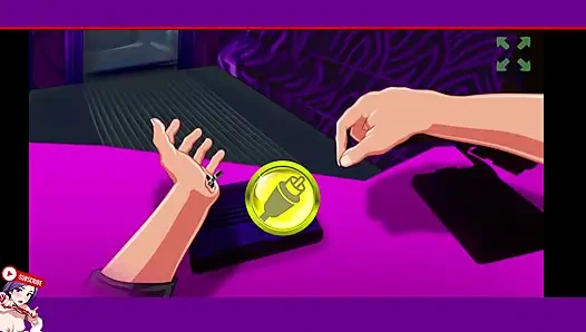 Cyberpunk. VR - seks. Seks virtual reality di dunia pasca apedopittik dan modern. Neon dan memek sedang dalam mode