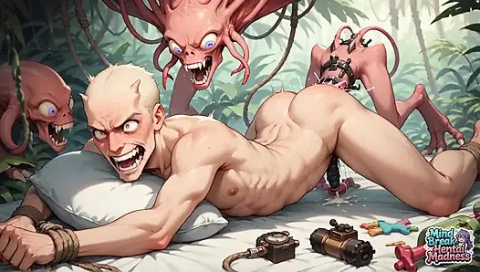 Jungle squirtingmaschinen-orgie