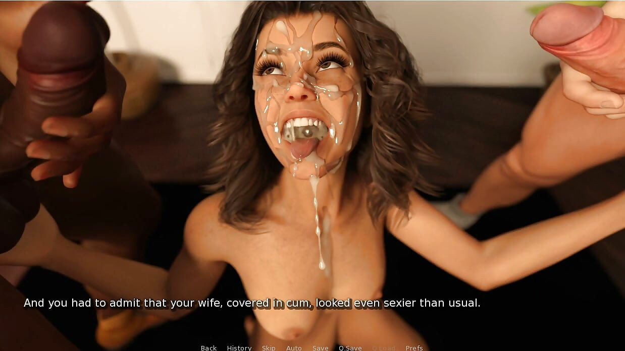 My Hotwife - Gameplay - Roleplay - the Courier - Wife Fucks with Stranger Who Deliver Her Lingerie