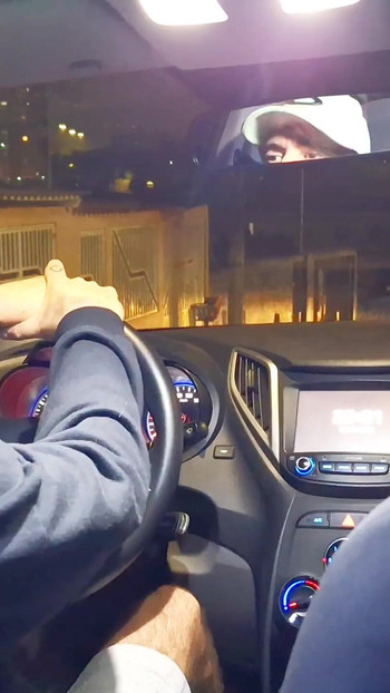 Epic moment from "Married woman shows her ass to the app driver and they end up having sex inside the car"