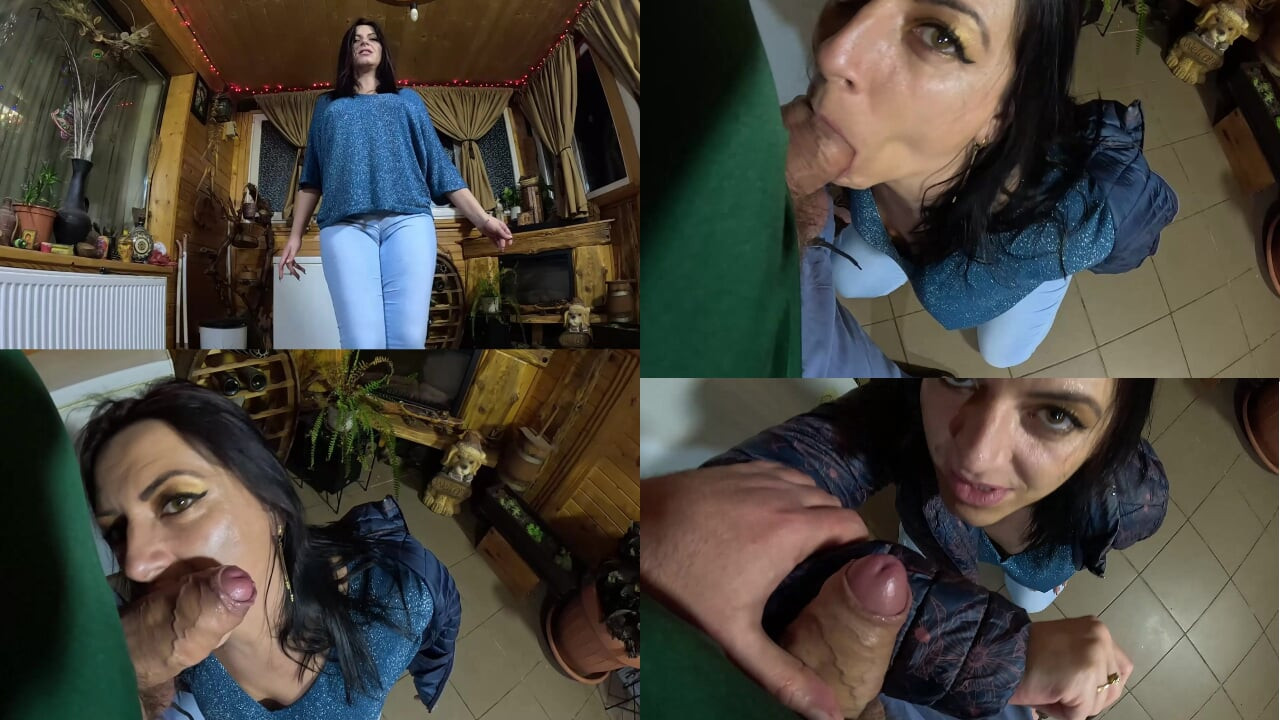 Δεν κιλοτάκια MILF Cameltoe Twerk. Βαθιά πίπα και φουσκωτό μπουφάν καλυμμένο με χύσια