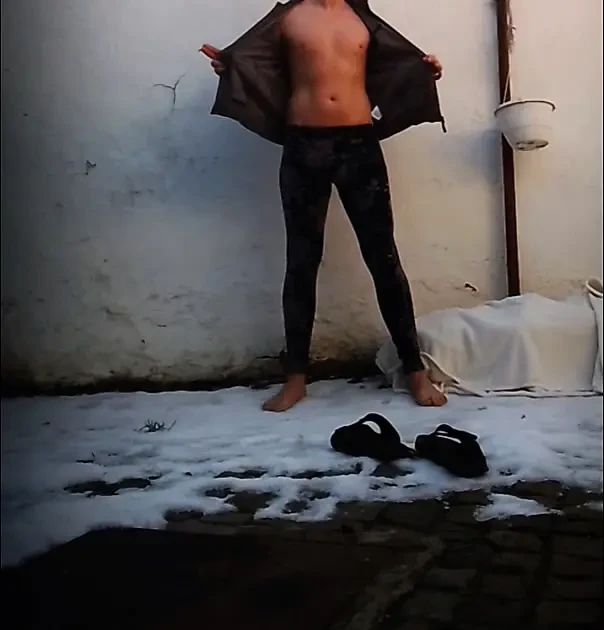Undressing in winter