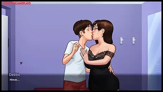 Yaz mevsimi efsanesi darkcookie tarafından bölüm 23 - ateşli orta yaşlı seksi kadın onu yatağında mastürbasyon yaparken yakaladı ve iyi boşalmasına yardım etti