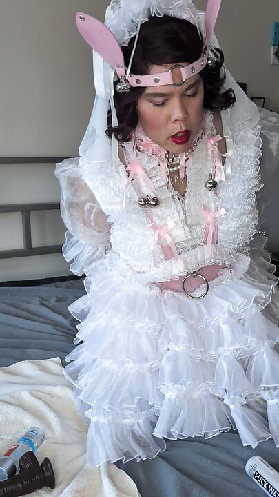 Sissy Bride Riding Her Doll