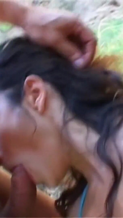 European Latina Penelope - Big Tits Blowjob & Cumshot Outdoor | Clip 1