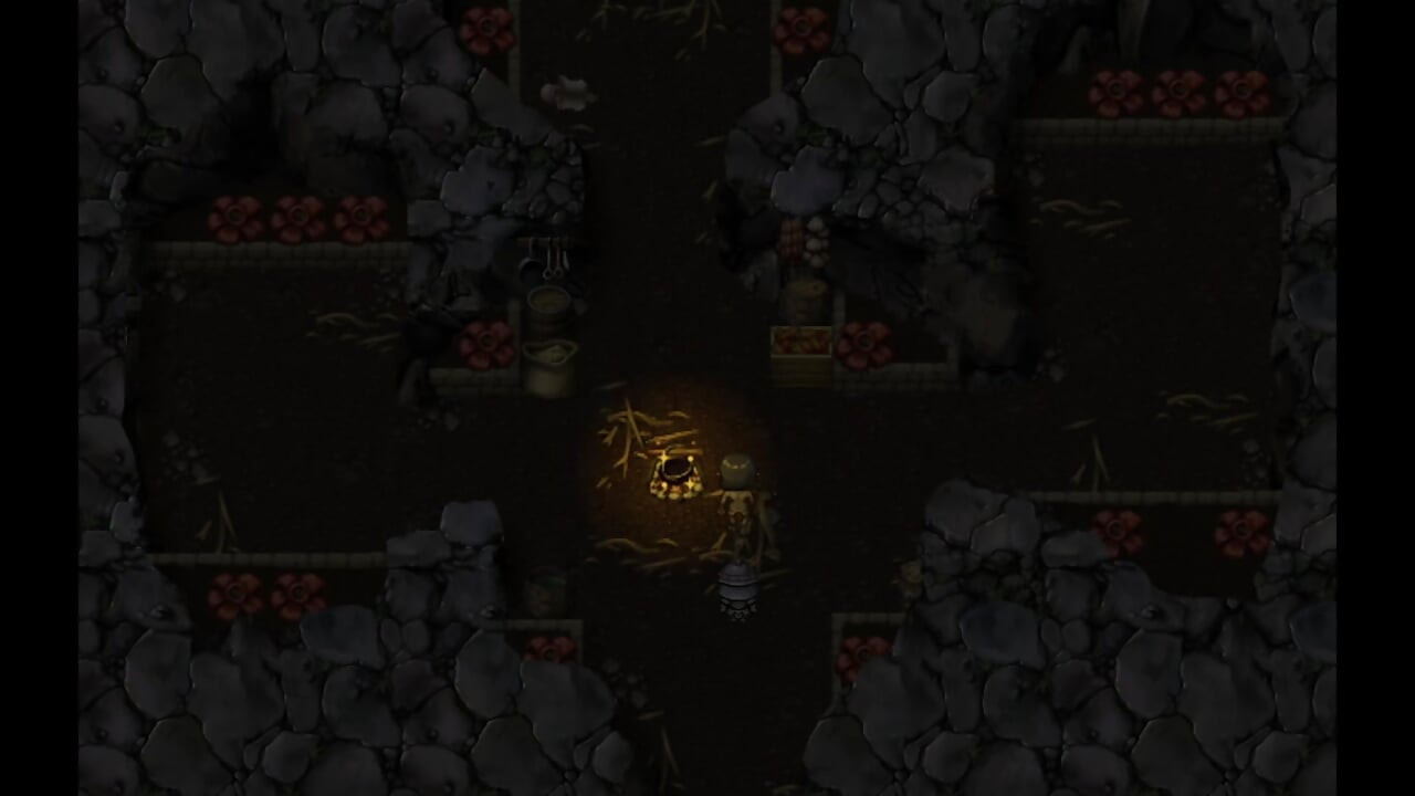 Εμποτίζοντας ένα κορίτσι δράκος σε μια σπηλιά