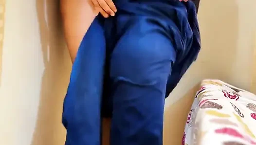 PAWG Shy Teen Employee Masturbat in Office When Boss Is Next Desk